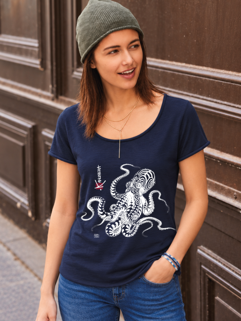 T-shirt Col Rond Profond La Pieuvre Tatoo