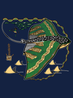 Eagle Ray Adult T-shirt