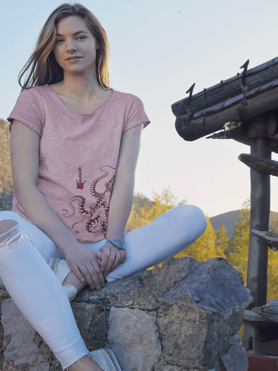 Octopus Ladies Vintage T-shirt