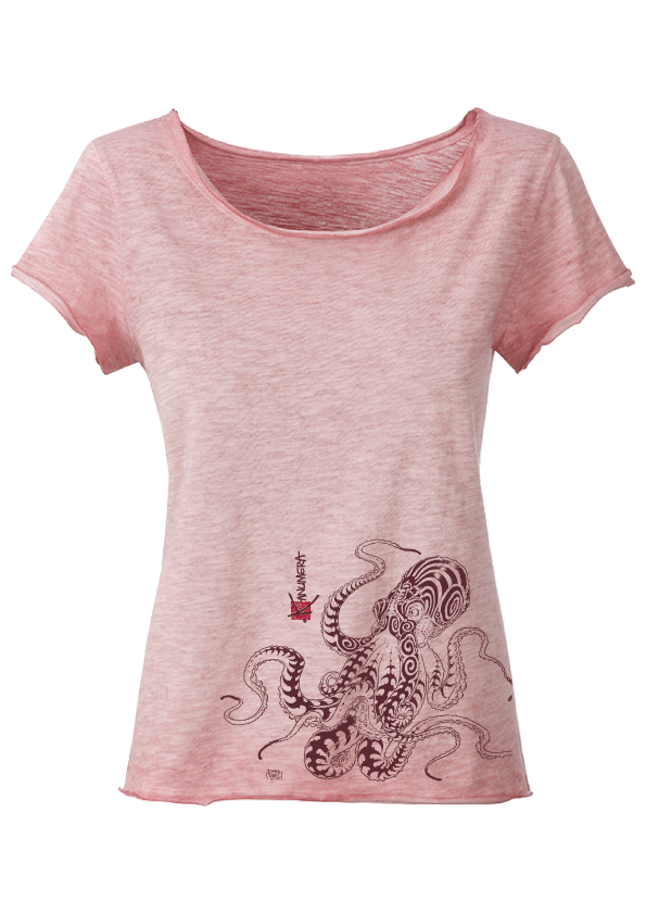 Octopus Ladies Vintage T-shirt