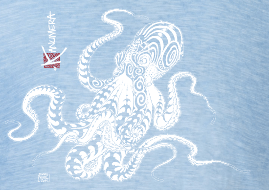 Octopus Ladies Vintage T-shirt