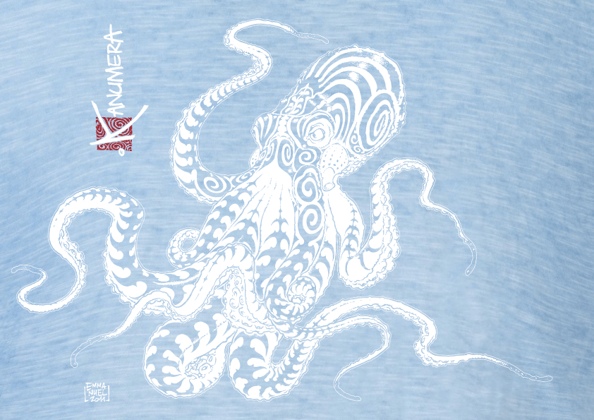 Octopus Ladies Vintage T-shirt