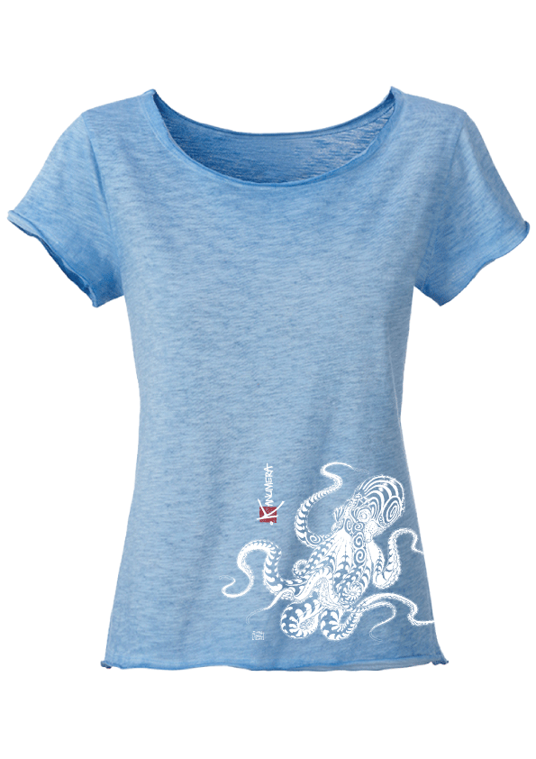 Octopus Ladies Vintage T-shirt