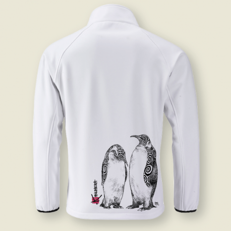 Veste zippée homme Softshell Les manchots Tatoos