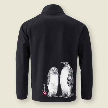 Veste zippée homme Softshell Les manchots Tatoos