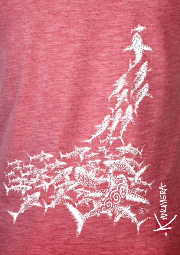 T-shirt délavé L'Attaque des Requins