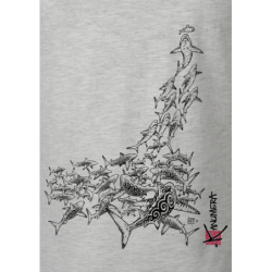 T-shirt délavé L'Attaque des Requins