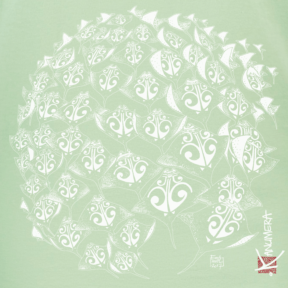 T-shirt décontracté Femme La Ronde des Raies