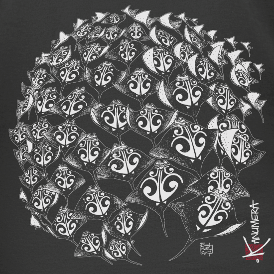 T-shirt décontracté Femme La Ronde des Raies
