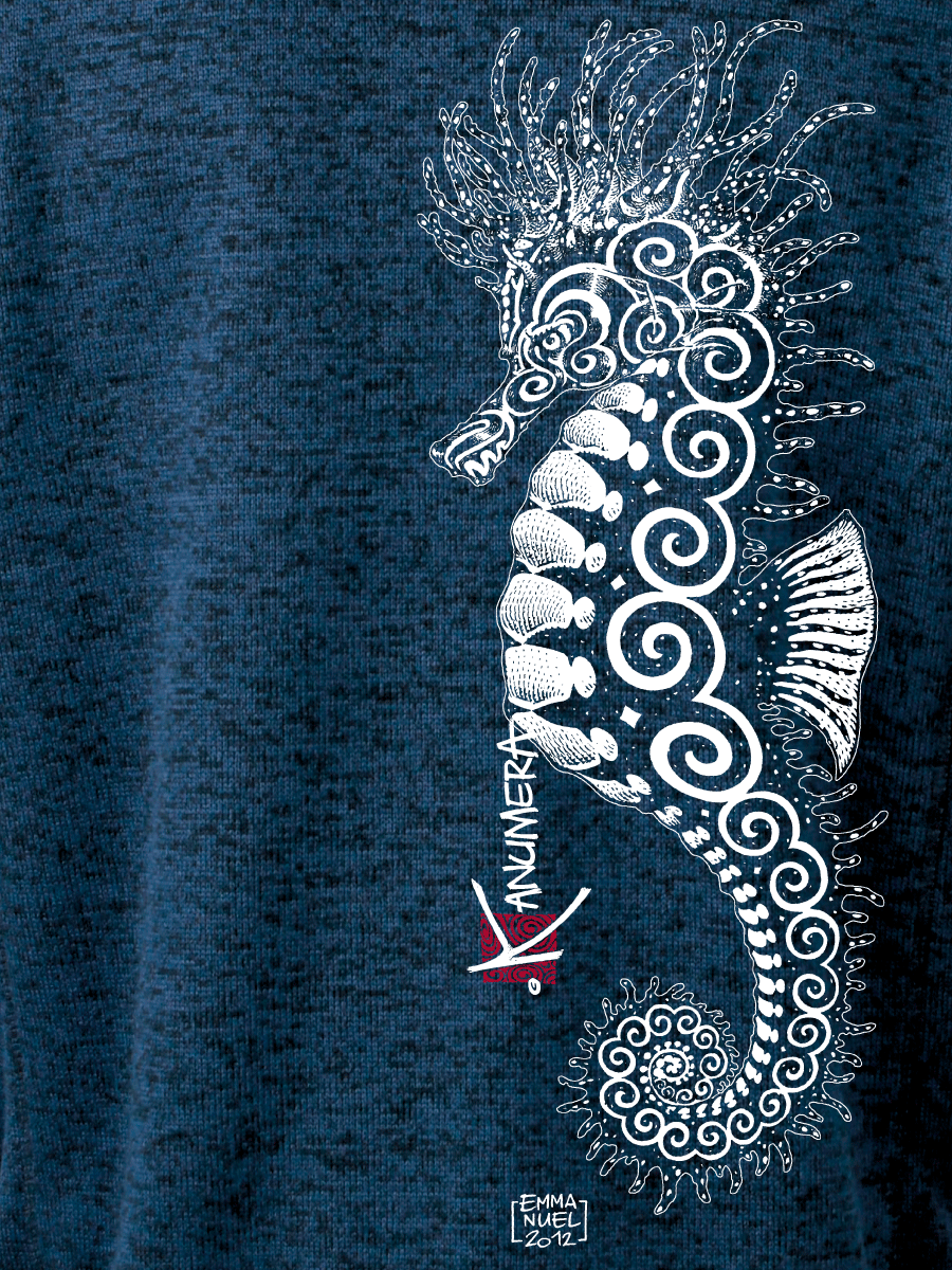Veste à Capuche en Polaire tricoté L'Hippocampe Tatoo