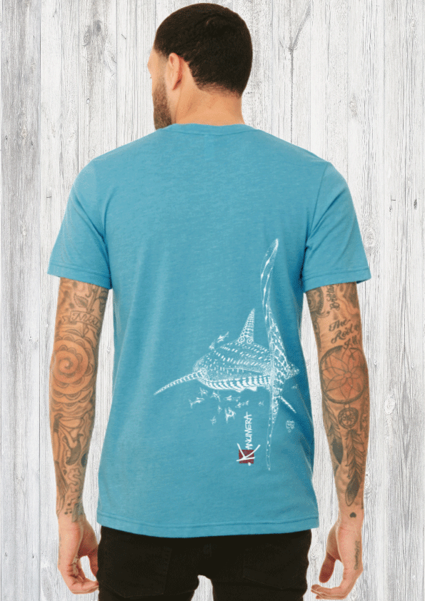 Whale Shark Men's crew neck T-shirt Heather