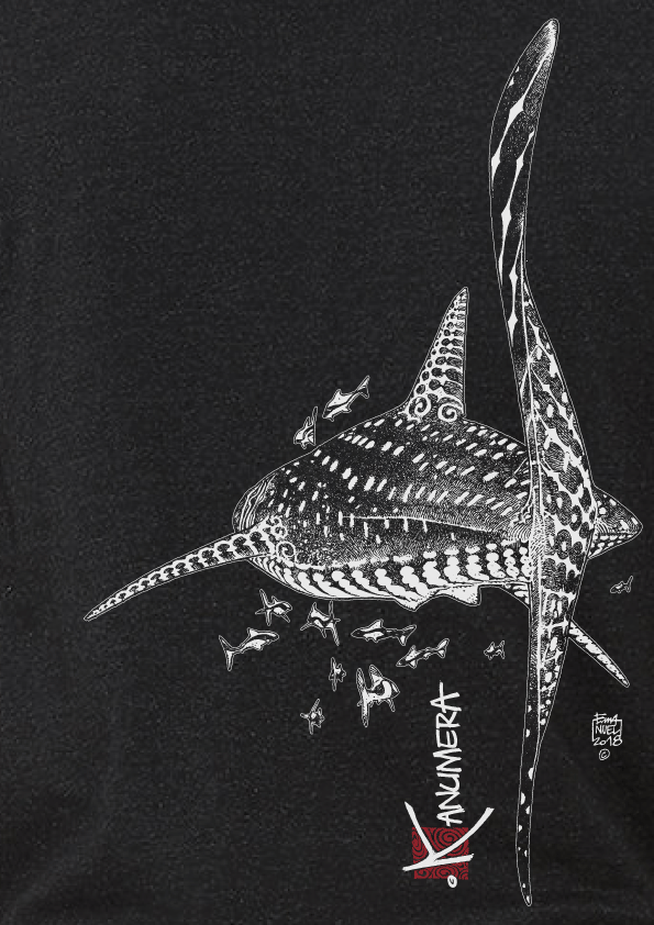 Whale Shark Men's crew neck T-shirt Heather