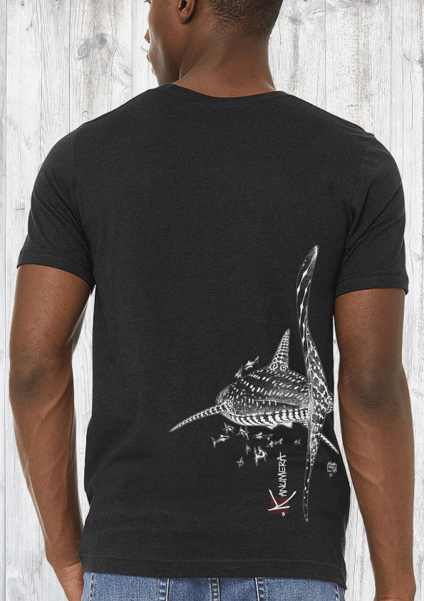 Whale Shark Men's crew neck T-shirt Heather