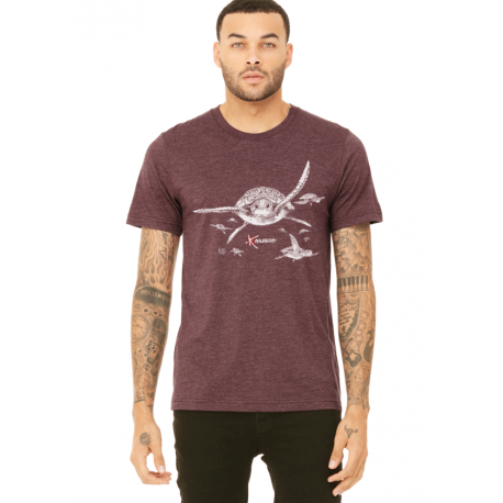 (New) Tee-shirt moulant Femme Le Requin Tatoo (Impression Poitrine)