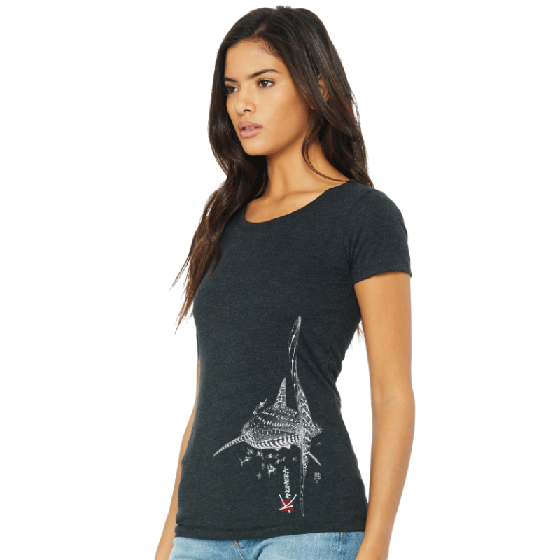 T-shirt Femme 3 matières Le Requin Baleine
