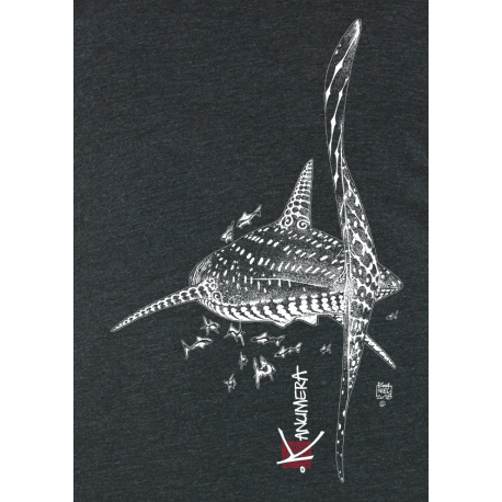 Tee-shirt Femme 3 matières Le Requin Baleine