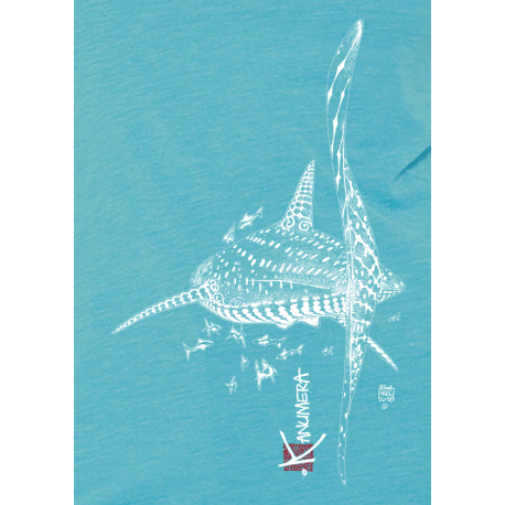 Tee-shirt Femme 3 matières Le Requin Baleine