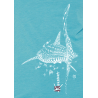 Tee-shirt Femme 3 matières Le Requin Baleine
