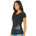 Tee-shirt Femme 3 matières Le Requin Baleine