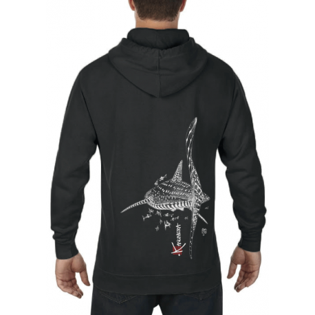 Sweat aspect délavé Le Requin Baleine