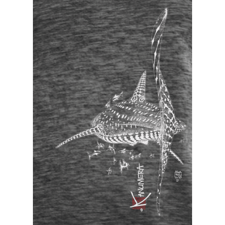Tee-shirt délavé Le requin Baleine