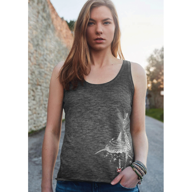 T-shirt imprimé vintage effet délavé pour Femme - SIREN S21151W - DEELUXE