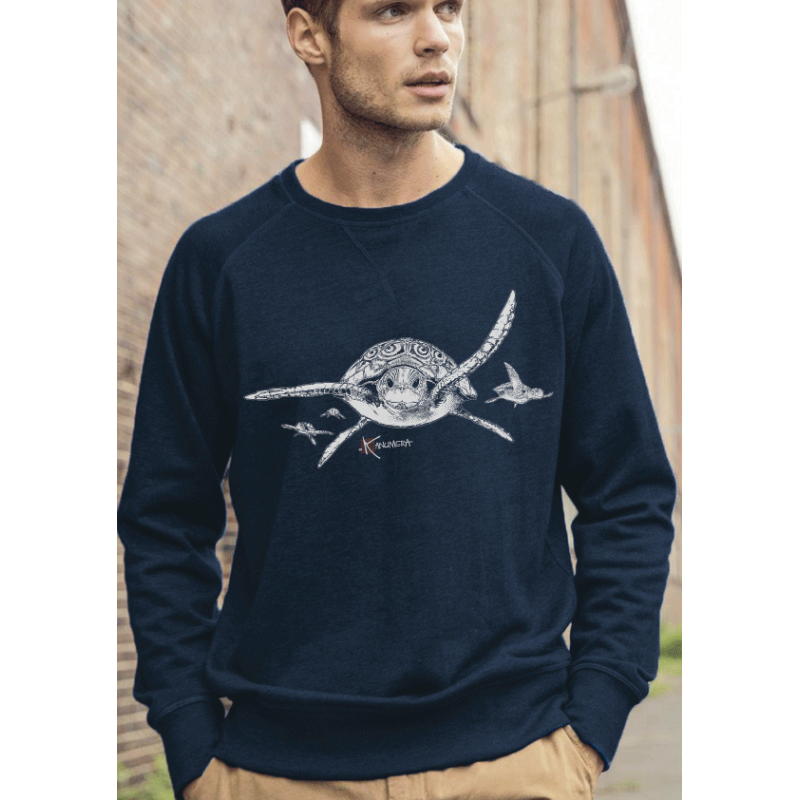 Turtles Men's organic cotton raglan sleeve sweatshirt