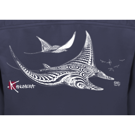 Veste zippée homme SOFTSHELL Les Raies Tatoos