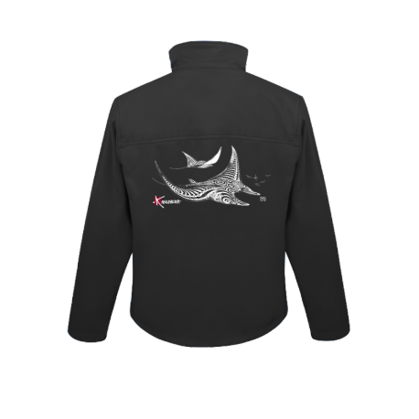 Veste zippée homme SOFTSHELL Les Raies Tatoos