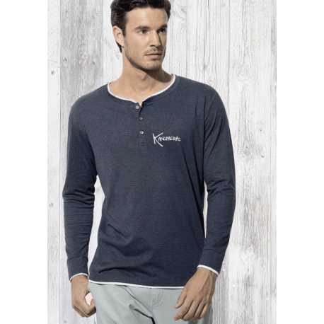 T-Shirt Henley Manches Longues Le Requin Baleine