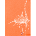 (New) Tee-shirt moulant Femme Le Requin Tatoo (Impression Poitrine)