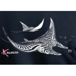Sweat-Shirt Bio Zippé Capuche Femme le Requin Baleine 2