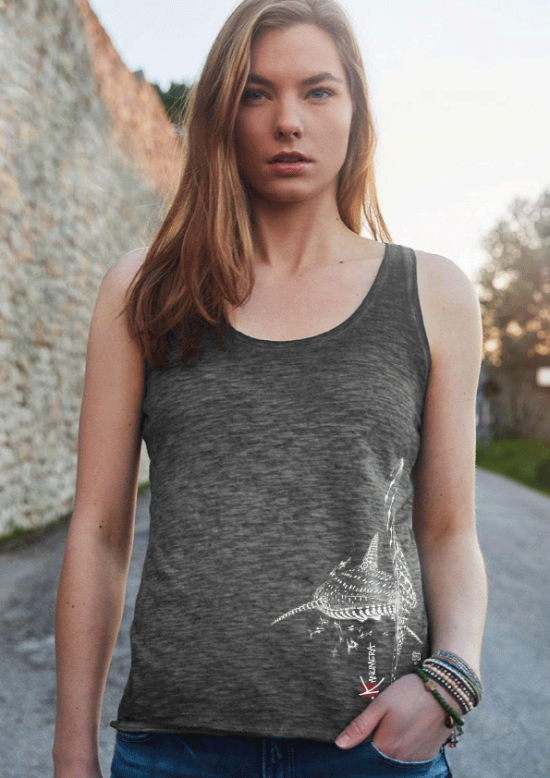 Whale Shark Ladies' Slub-Top