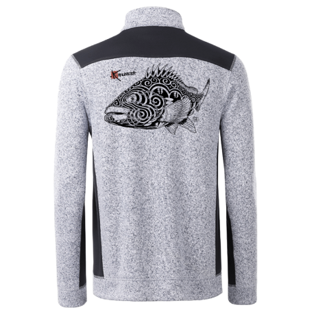 Veste polaire tricoté col zippé Le Mérou