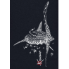 Sweat-Shirt Bio Zippé Capuche Femme le Requin Baleine