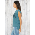 (New) Tee-shirt moulant Femme Le Requin Tatoo (Impression Poitrine) (New) Tee-shirt moulant Femme Le Requin Tatoo (Impression Poitrine)