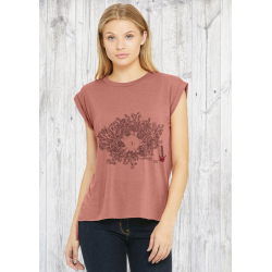 (New) Tee-shirt moulant Femme Le Requin Tatoo (Impression Poitrine)