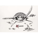 (New) Tee-shirt moulant Femme Le Requin Tatoo (Impression Poitrine) (New) Tee-shirt moulant Femme Le Requin Tatoo (Impression Poitrine)