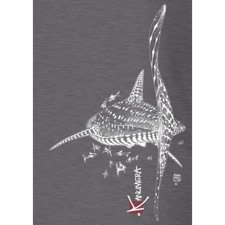 T-Shirt Henley Manches Courtes Le Requin Baleine