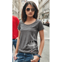 Tee-shirt Bio Femme avec poche Le Requin Baleine Tee-shirt Bio Femme avec poche Le Requin Baleine