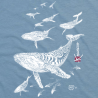 Tee-shirt Slub Loose Les Baleines