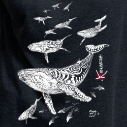 Tee-shirt Slub Loose Les Baleines 2