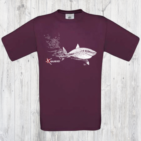 White Shark and Diver kid's T-shirt