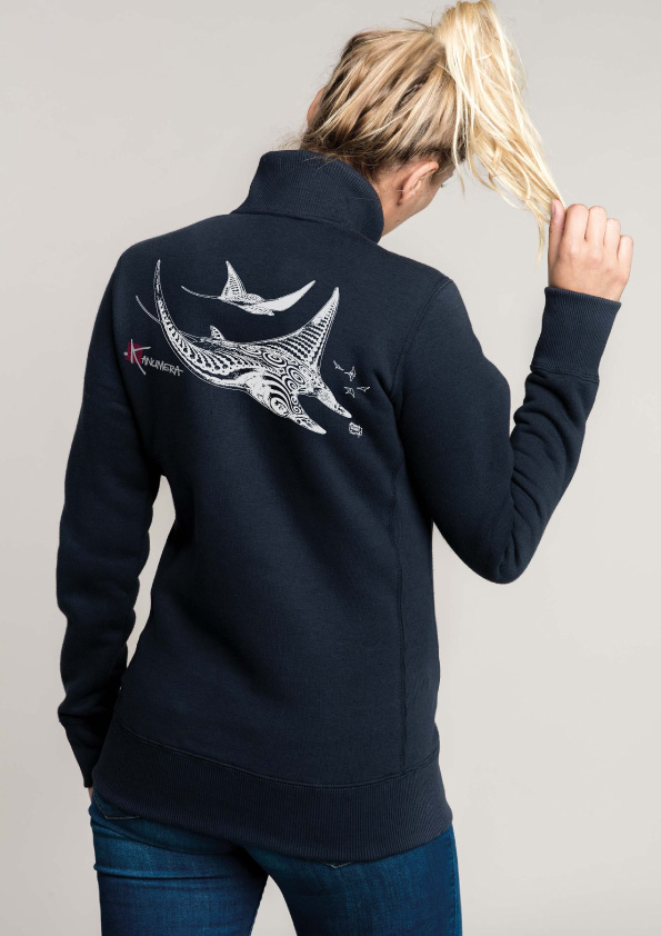 Veste Molleton zippée femme Les Raies