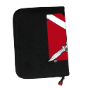 Pochette Carnet de Plongée Drapeau Pirate Plongée