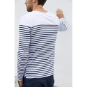 Shark Fin Men’s long-sleeved Breton stripe top