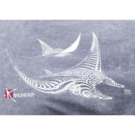 Rays demim effect T-shirt