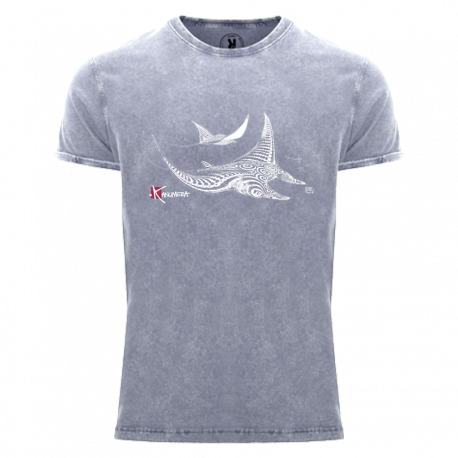 Tee-shirt Adulte délavé Les Raies Tatoos