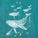Whales Vintage T-shirt
