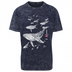 Tee-shirt délavé Le Champ de Baleines